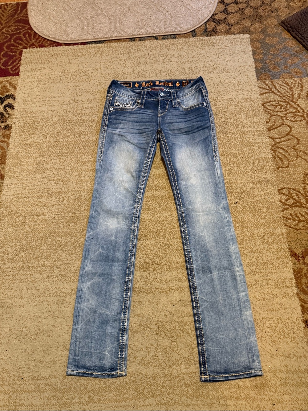 Rock Revival Women's jeans, straight size 25, inseam 31